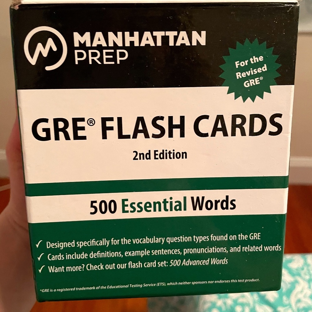 Gently Used GRE Manhattan Prep Flash Cards